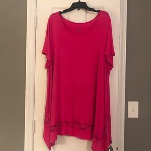 Pink tunic tee